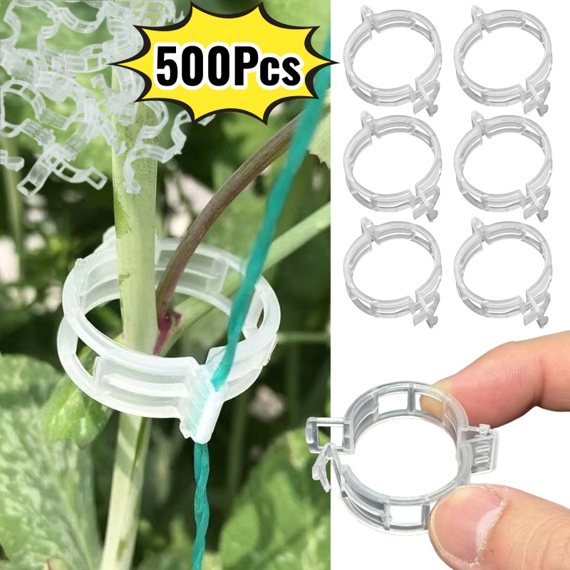 Vine Climbing Plastic - 500Pcs Klip Penyangga Tanaman Plastik, Klip