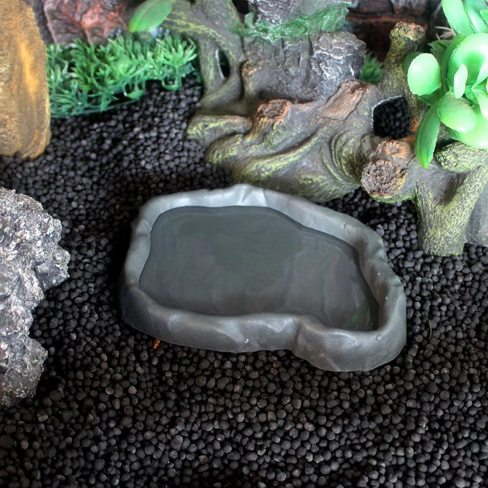 Mangkuk Makan Reptil Resin ABS - Water Dish Reptile ulasan dan harga